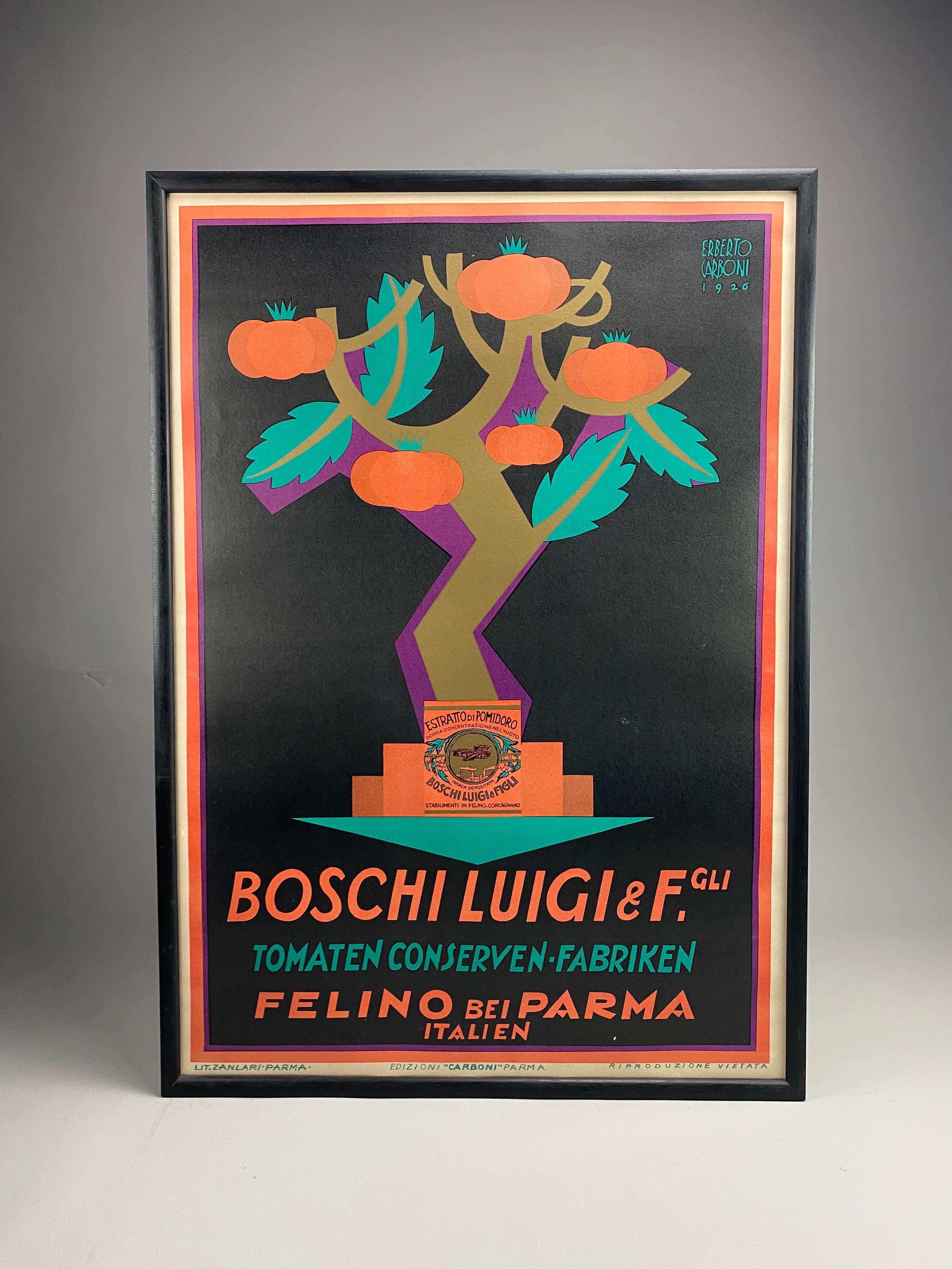 1926 Art Deco Publicity Poster by Erberto Carboni In Good Condition For Sale In Weesp, NL