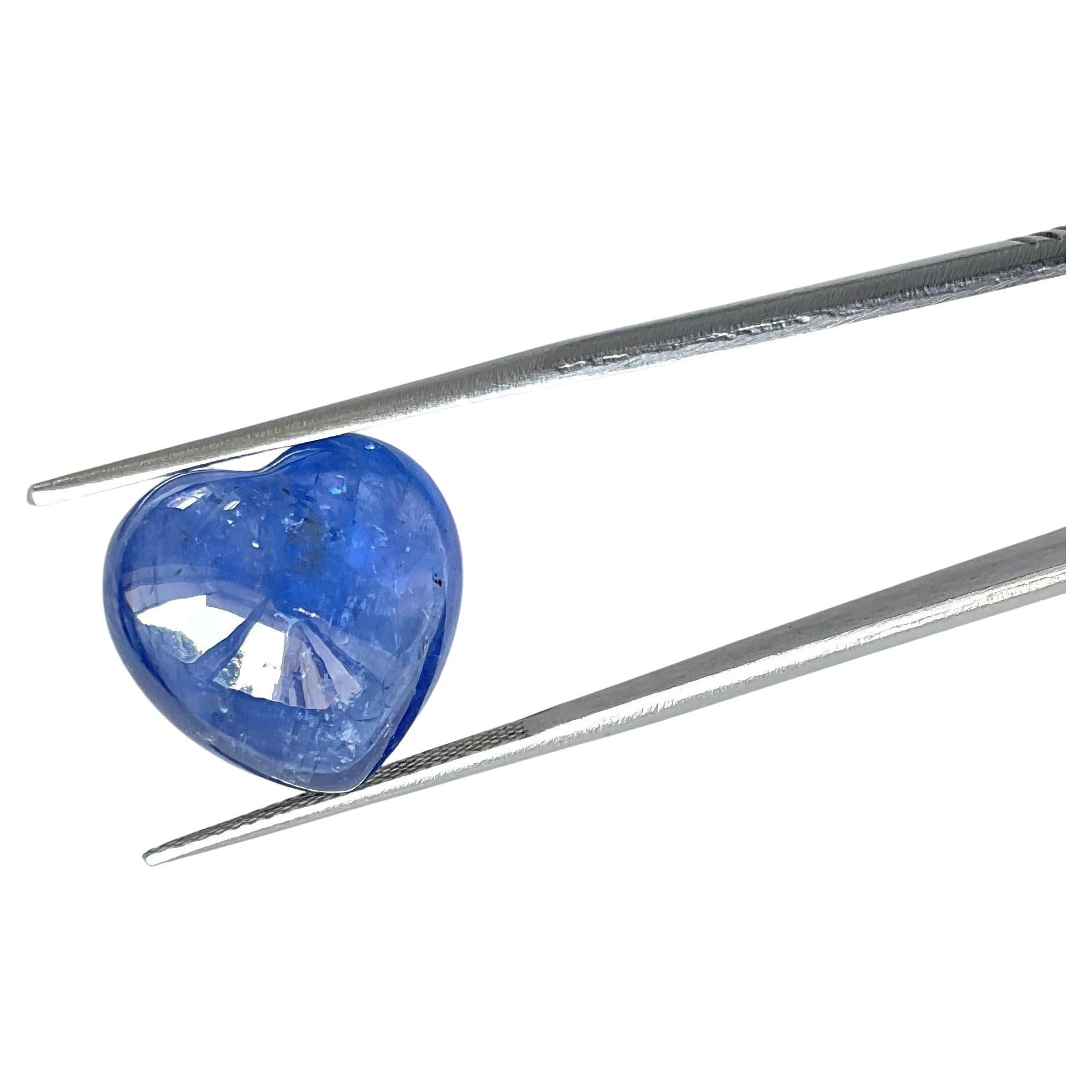 19.26 Carats Burmese Sapphire Heart No-Heat For Jewelry Top Quality Natural Gem For Sale