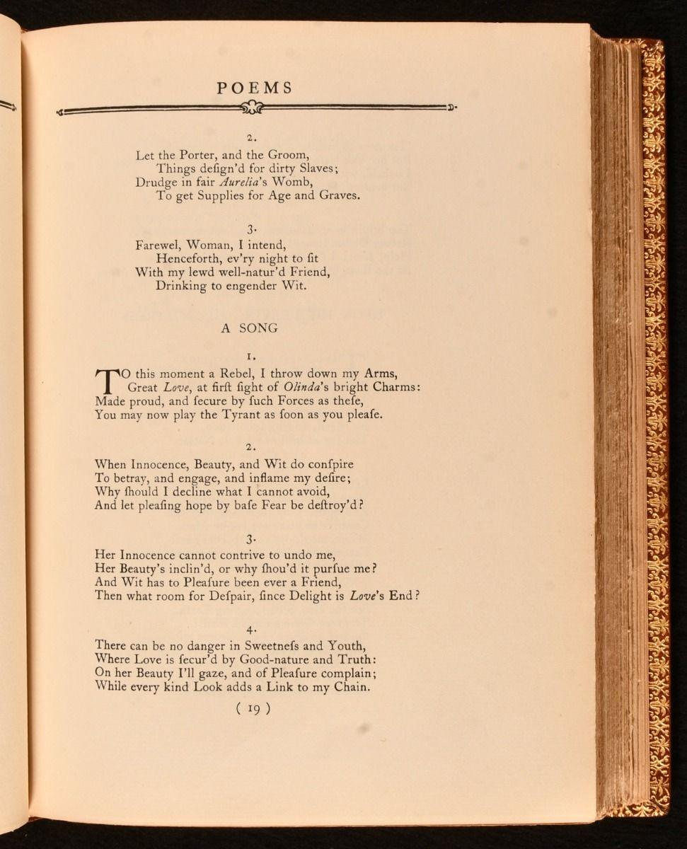 Paper 1926 Collected Works of John Wilmot, Earl of Rochester For Sale