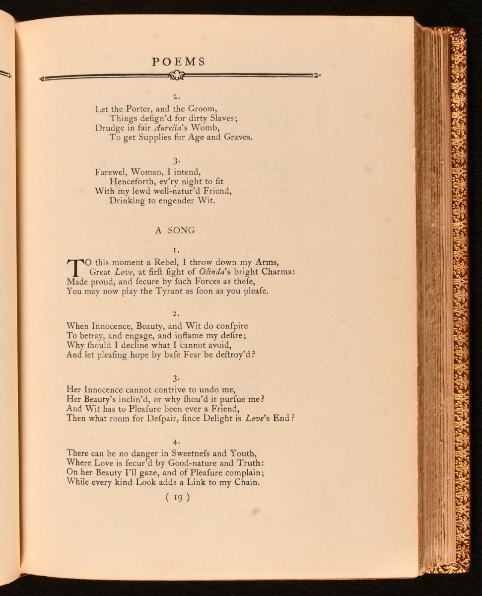 1926 Collected Works of John Wilmot, Earl of Rochester For Sale 2