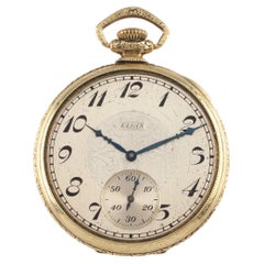 1926 Elgin Gold-Filled Antique Open Face Pocket Watch, Size 12
