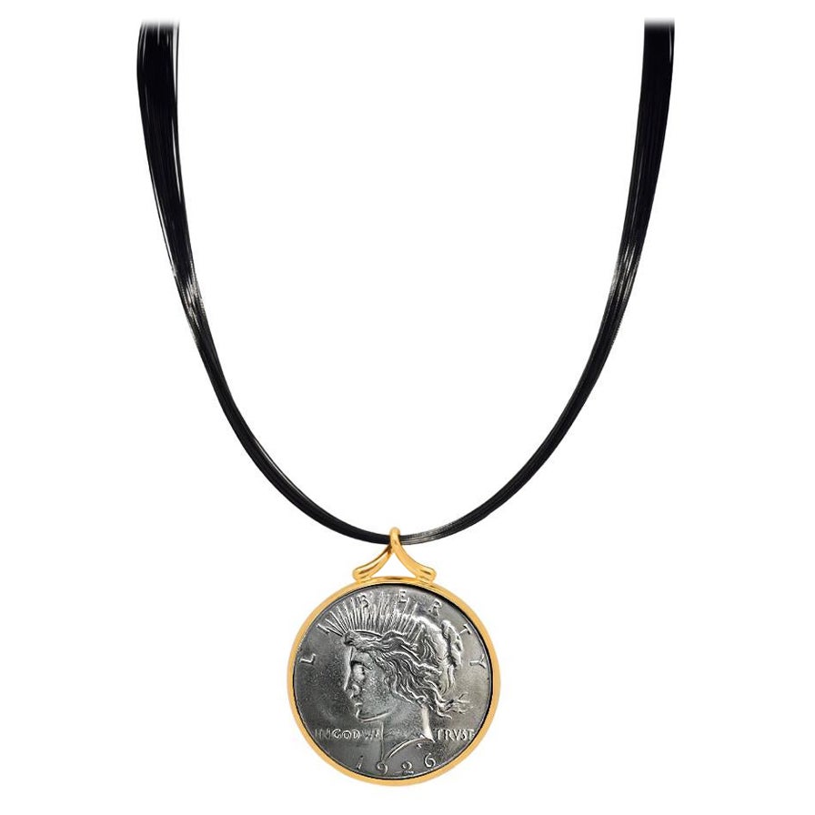 Collar de monedas de dólar de plata de la paz de 1926 en venta