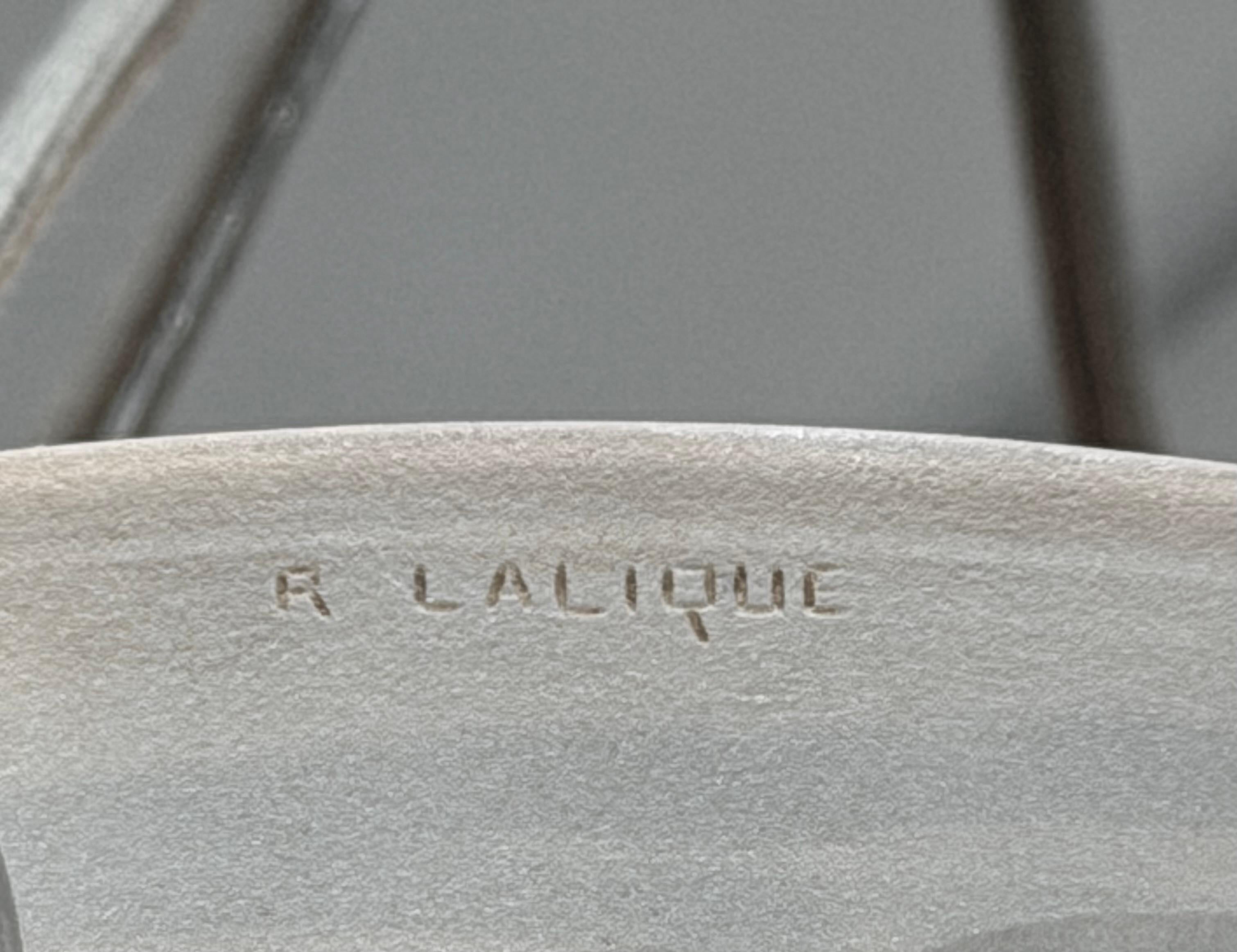 Inizio XX secolo 1926 Lalique Art Deco Lampadario in vetro Ronces in vendita