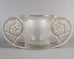 1926 René Lalique - Art Deco Vase Pierrefonds Glass