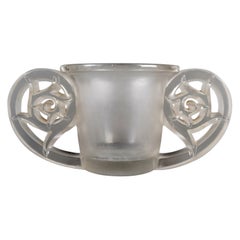 1926 René Lalique - Art Deco Vase Pierrefonds Glass