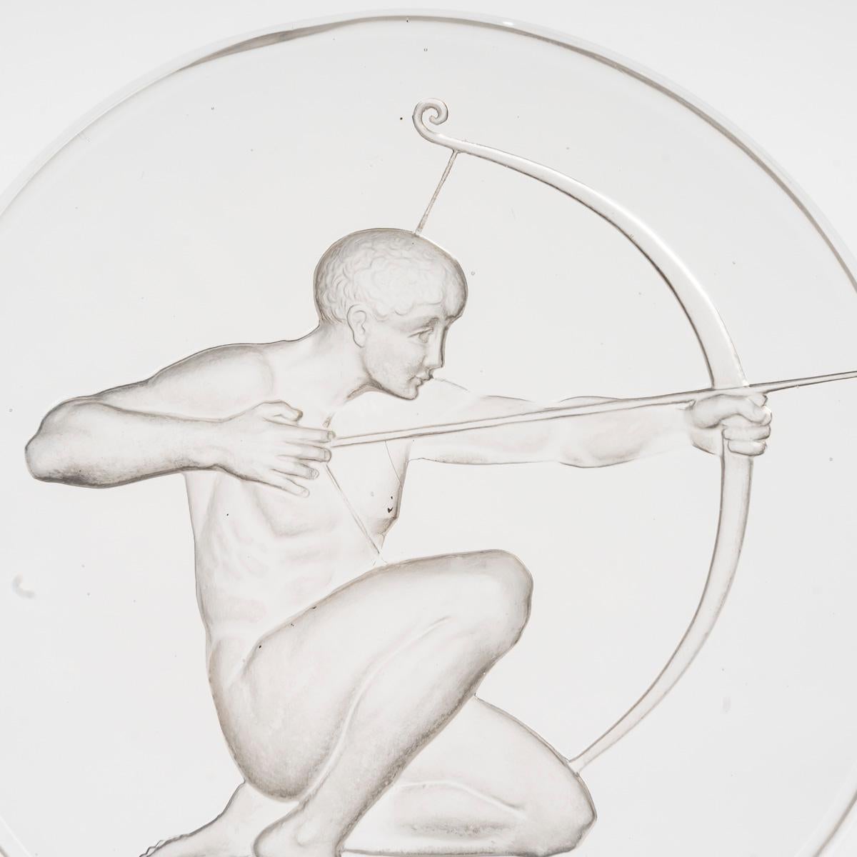 Art déco 1926 René Lalique - Verre Archer mascotte de voiture en vente