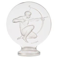 1926 René Lalique - Verre Archer mascotte de voiture