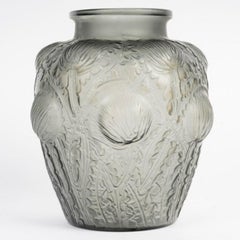 1926 – René Lalique – Domrémy vase, grey-tinted