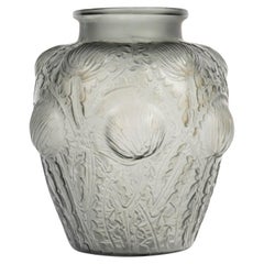 1926 – René Lalique – Domrémy vase, grey-tinted