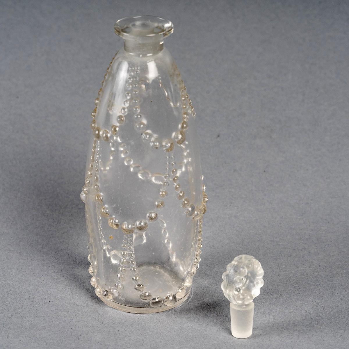 1926 René Lalique Parfümflasche Palerme Klarglas (Art déco) im Angebot