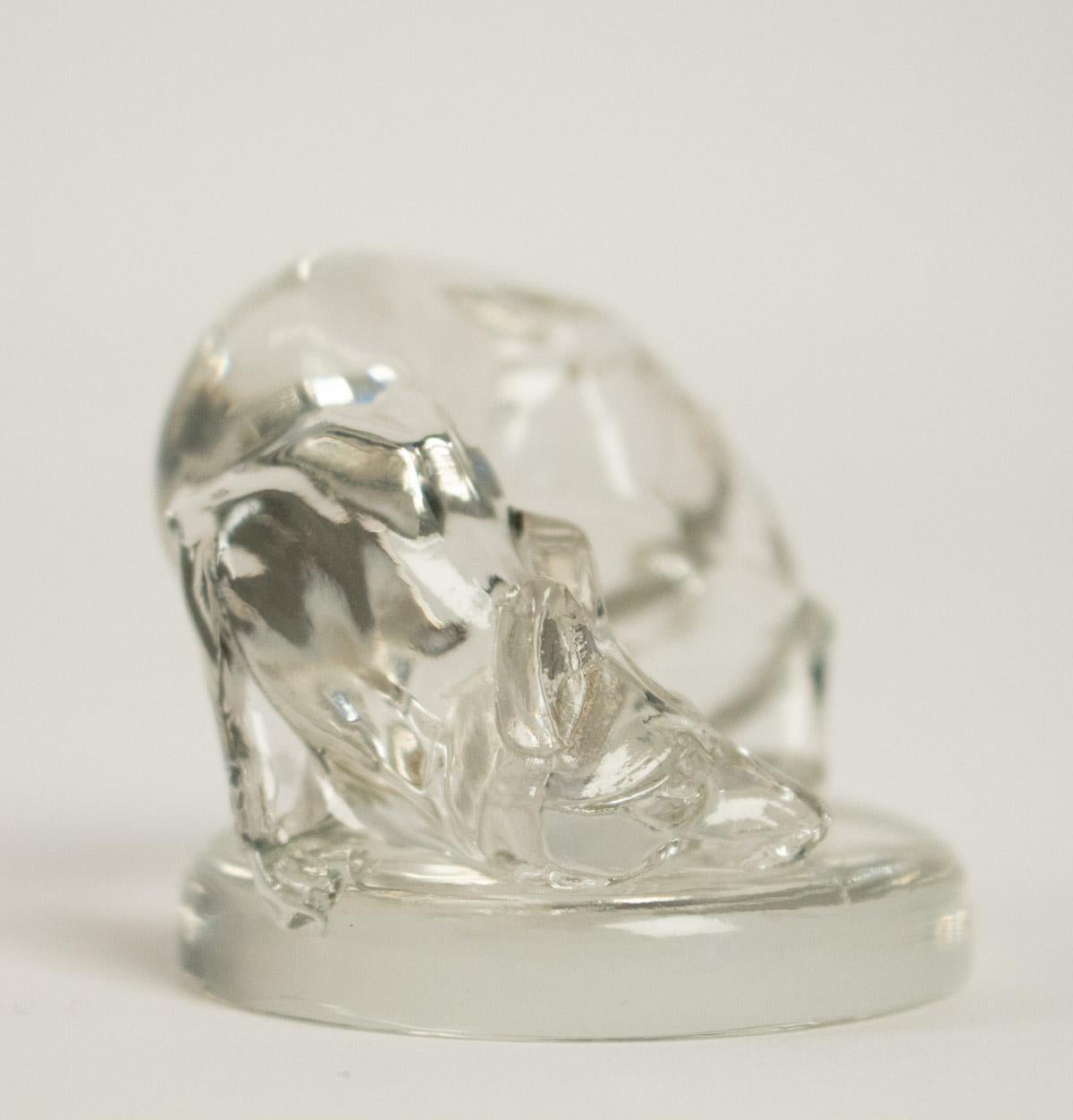 glass fox figurine