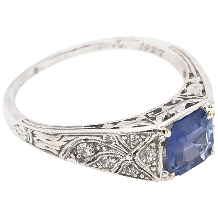 "1927" 1.06 Carat Sapphire Ring
