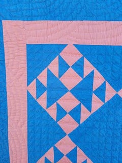 1927 Antique Amish Crib Quilt From Kalona, Iowa