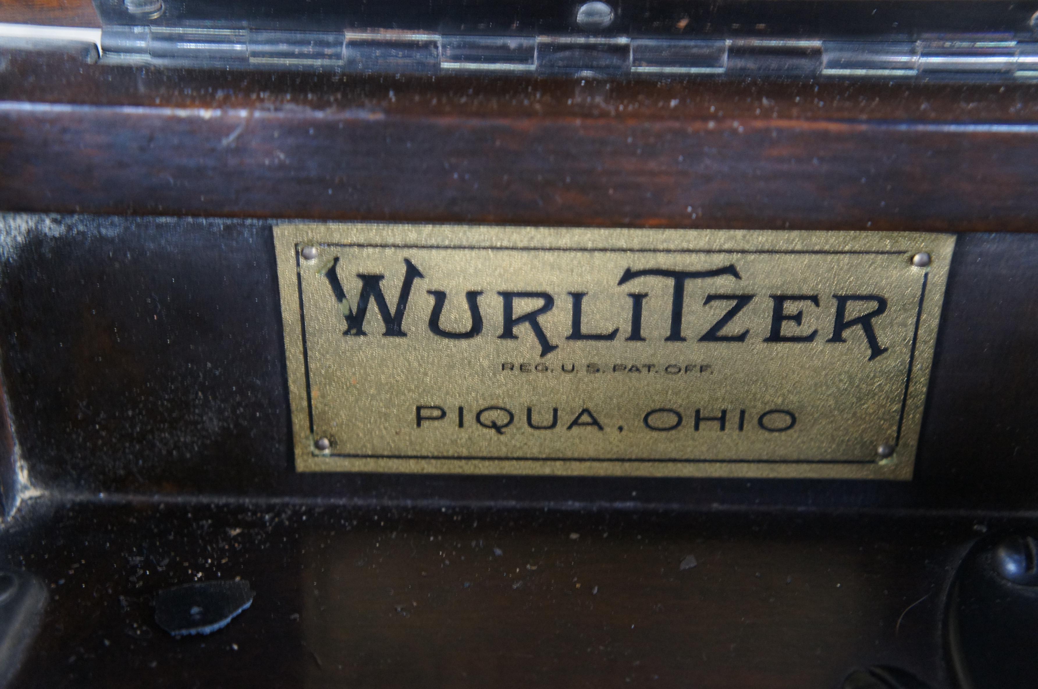 1927 Antiquities Wurlitzer Victor Victrola Consolette Phonograph Mahogany VV4-3 37