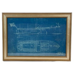 1927 Boat Blueprint by Benjamin Dobson