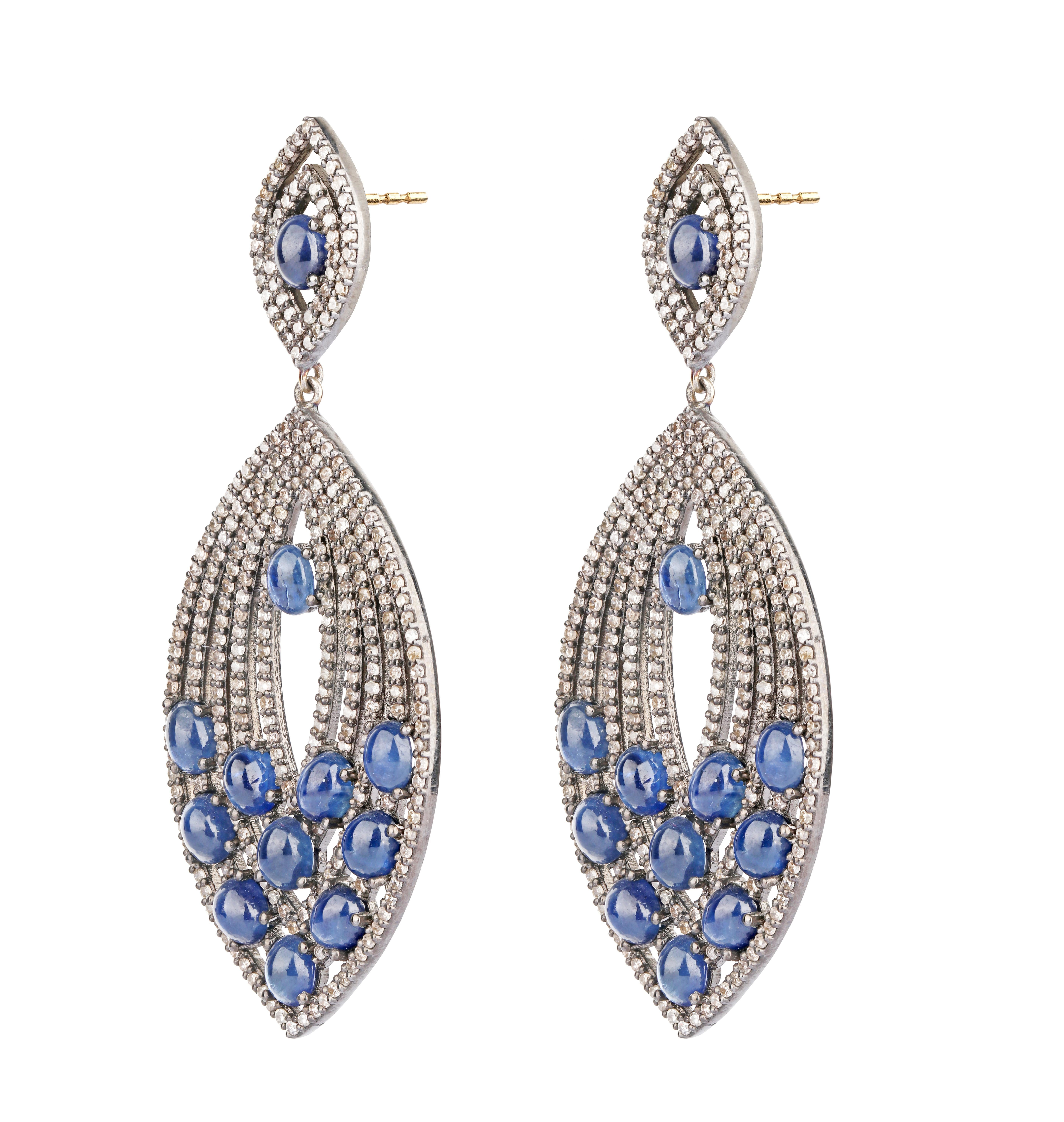 19.27 carats Sapphire and Diamond Dangle Earrings

Nothing glams a party better than some exquisite pieces of jewelry to adorn. A perfect combination of some finest diamonds and gemstones is all you need to look your most graceful at any party. You