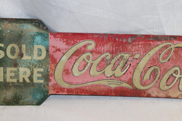 Amazon.com: Coca-Cola Ice Cold Arrow Embossed Metal Sign
