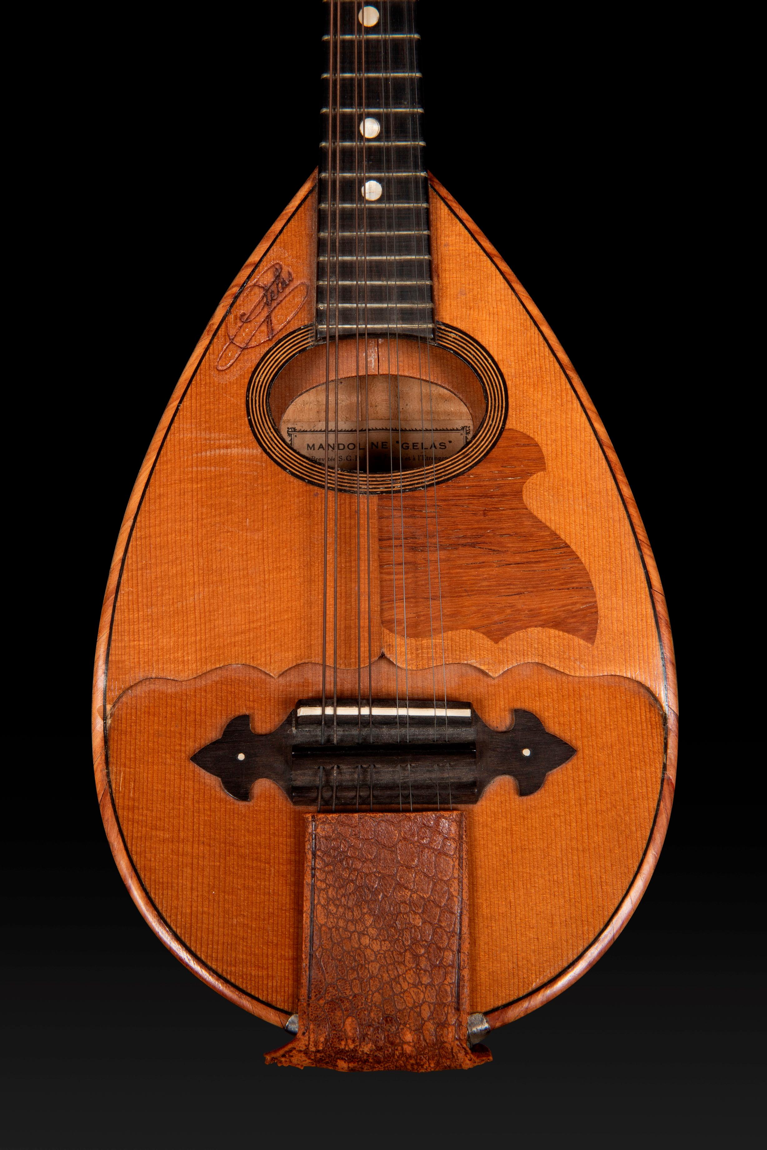 French 1927 Gelas Double-Table Mandolin, Numbered (5947) and Stamped For Sale
