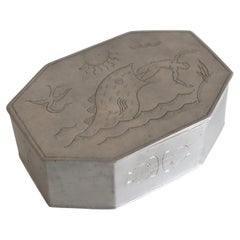 Antique 1927 Pewter Jar by Herman Bergman