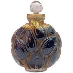 1927 René Lalique Bouquet Jaytho Jay-Thorpe Perfume Bottle Sepia Patina