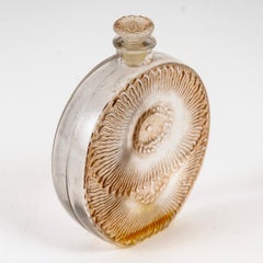 1927 Rene Lalique Pavots D'Argent Roger & Gallet Perfume Bottle Glass