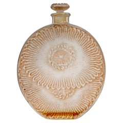 Verre à flacon de parfum Pavots D'Argent Roger & Gallet de René Lalique de 1927