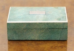 1927 Shargreen Cigarette Box Given to Jockey Bernard Brownie Carslake Shark Skin