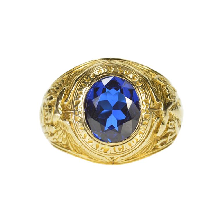 1927 Tiffany and Co. Naval Academy Class Ring at 1stDibs