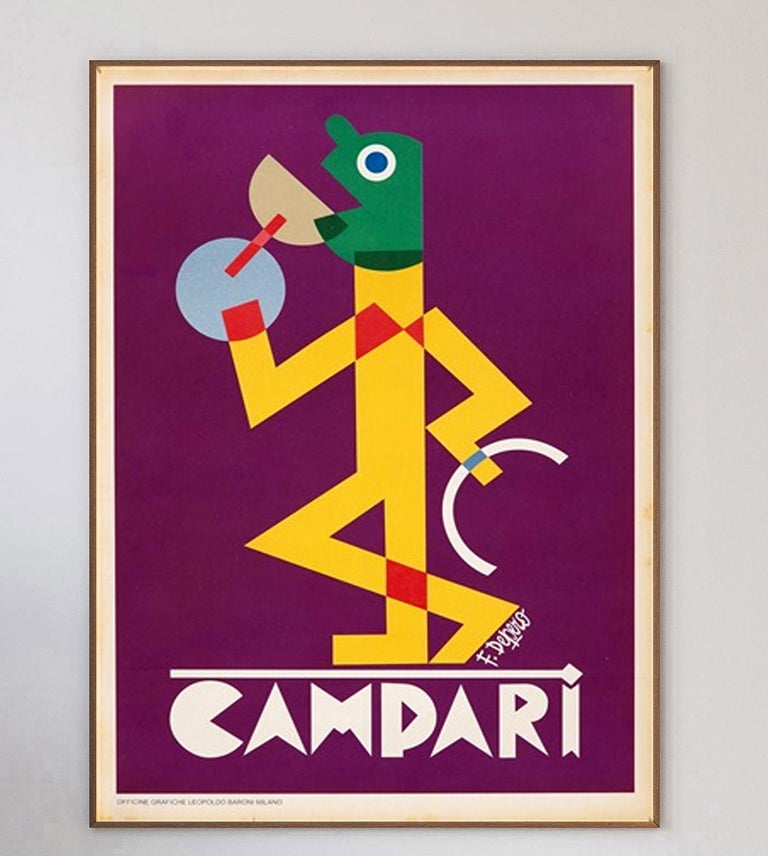 Affiche Vintage DINAMO AZARI DEPERO - Poster HQ 50x75 Cm Neuf