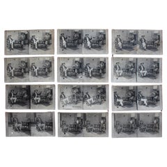 Antique 1928 Drink or Turn Into Bones Rare American Prohibition Stereoview Cards Curio
