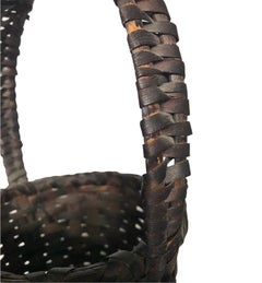 1928 Folk Art Handwoven Basket