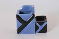 1928 Fulper Stangl Paul Frankl Skyscraper Cigarette / Match Box R. Rosenthal