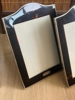 1928 Pair of George V Silver and Tortoiseshell Photograph Frames