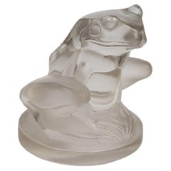 1928 René Lalique - Car Mascot Grenouille Frog Glass