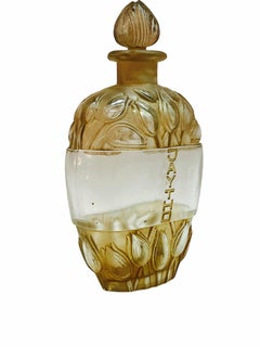 1928 Rene Lalique French Lilac Jaytho Jay-Thorpe Perfume Bottle Sepia Patina