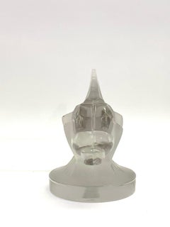 1928 René Lalique Petite Libellule Car Mascot Hood Ornament Glass Dragonfly