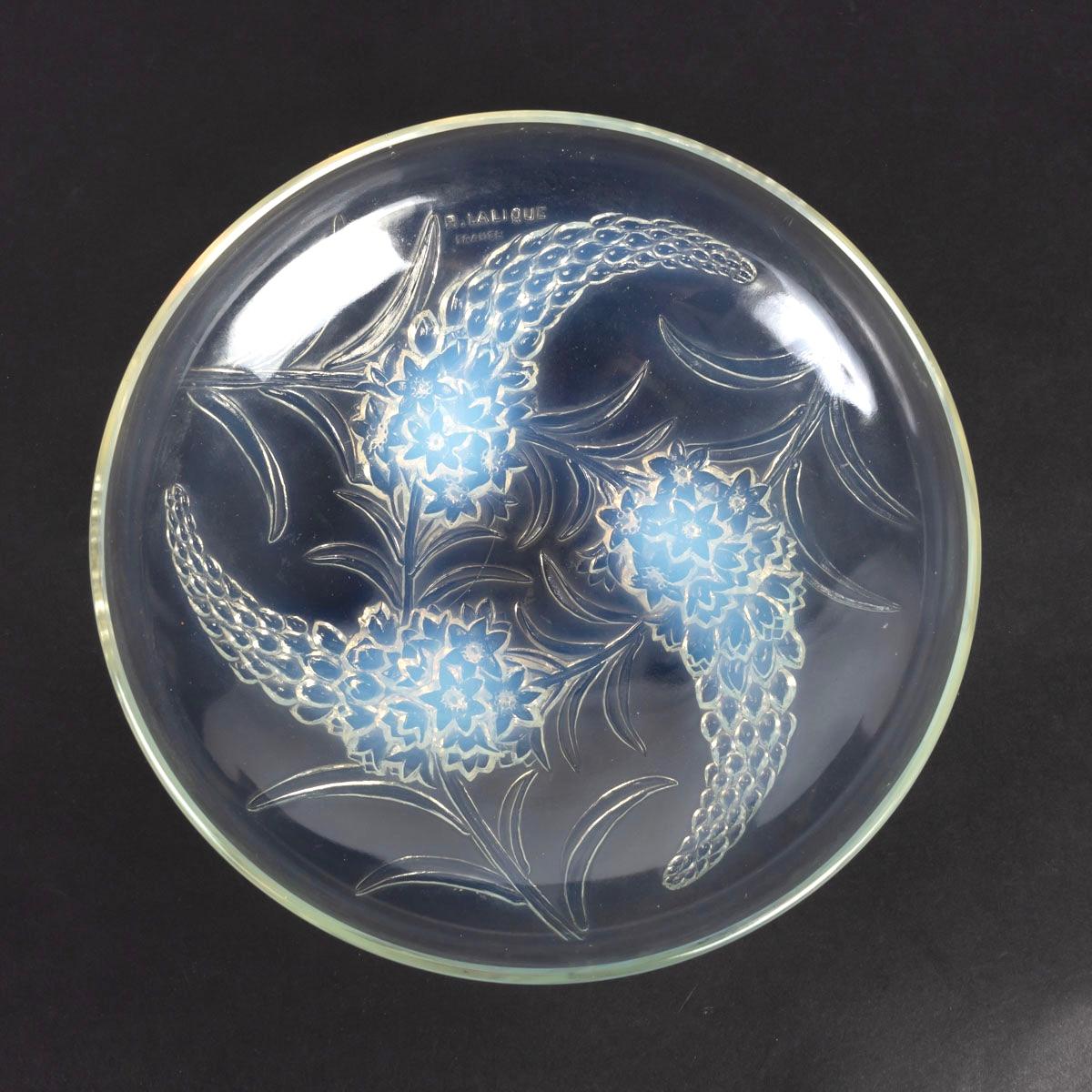 lalique bowl with flowers