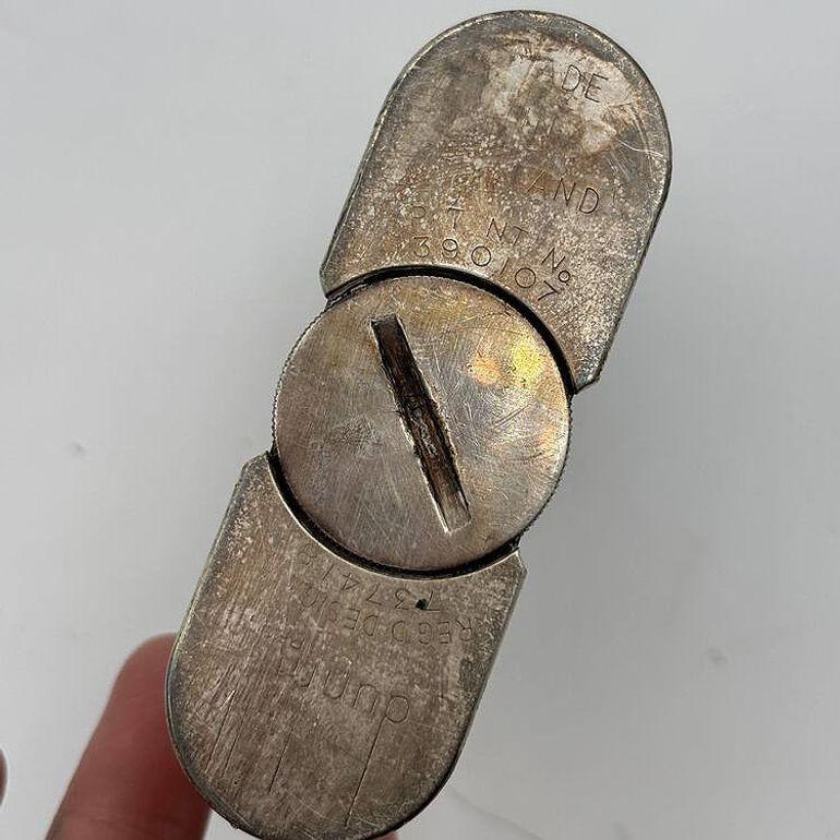 1928 Silverplate Lift Arm Table Butane Lighter by Dunhill England 4
