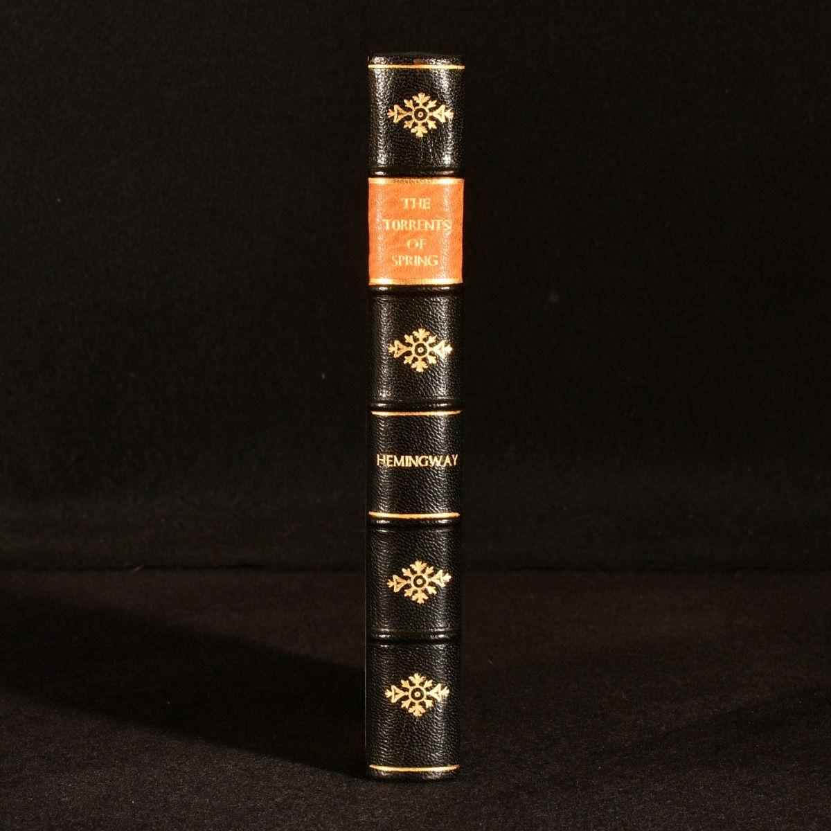 A finely bound copy of this lesser known satirical novel by great American author Ernest Hemingway, the second edition.

The second edition of this work, which was first published in 1926.

Smartly rebound in a half morocco binding with marbled