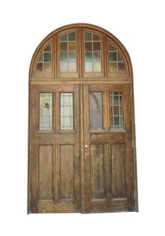 1928 Tudor Entrance to Rose Hill Chapel with Leaded Doors