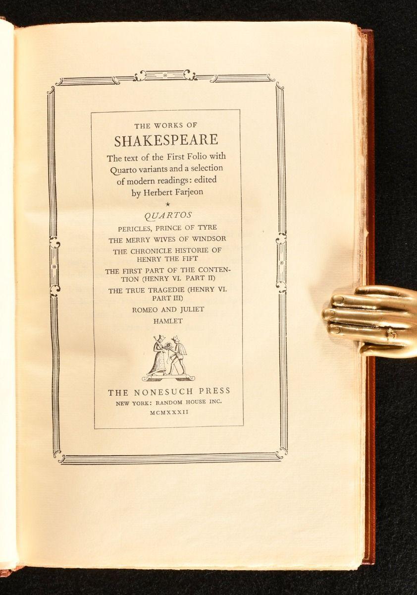 Milieu du XXe siècle Les œuvres de Shakespeare 1929-1933  en vente