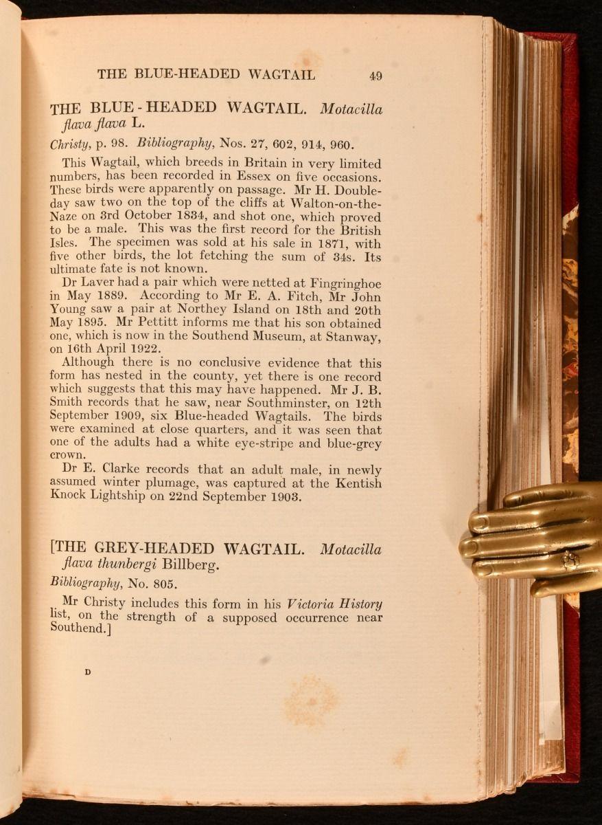 1929-1935 A History of the Birds of Essex and Middlesex de William E. Williams en vente 5
