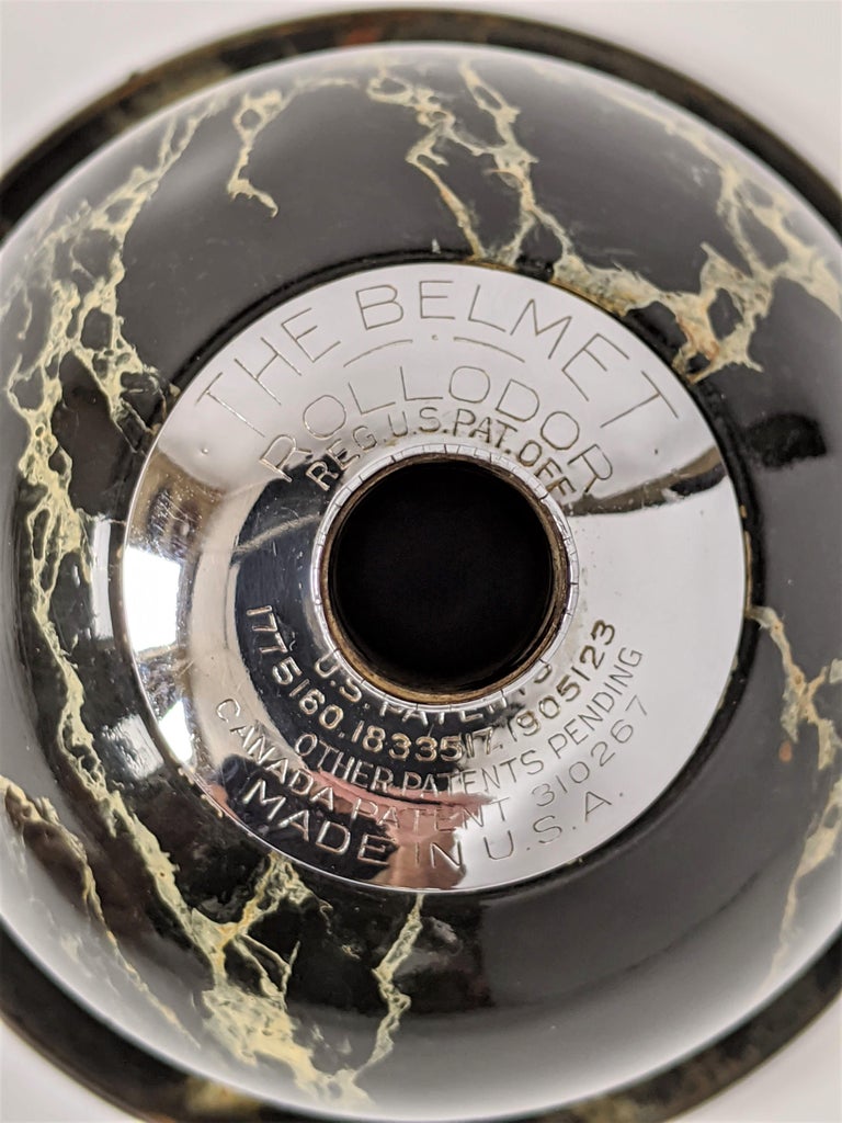 1929 Art Deco Standing/Floor Rolling Cigar Ashtray 'The Belmet Rollodor