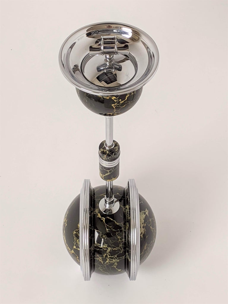 1929 Art Deco Standing/Floor Rolling Cigar Ashtray 'The Belmet Rollodor