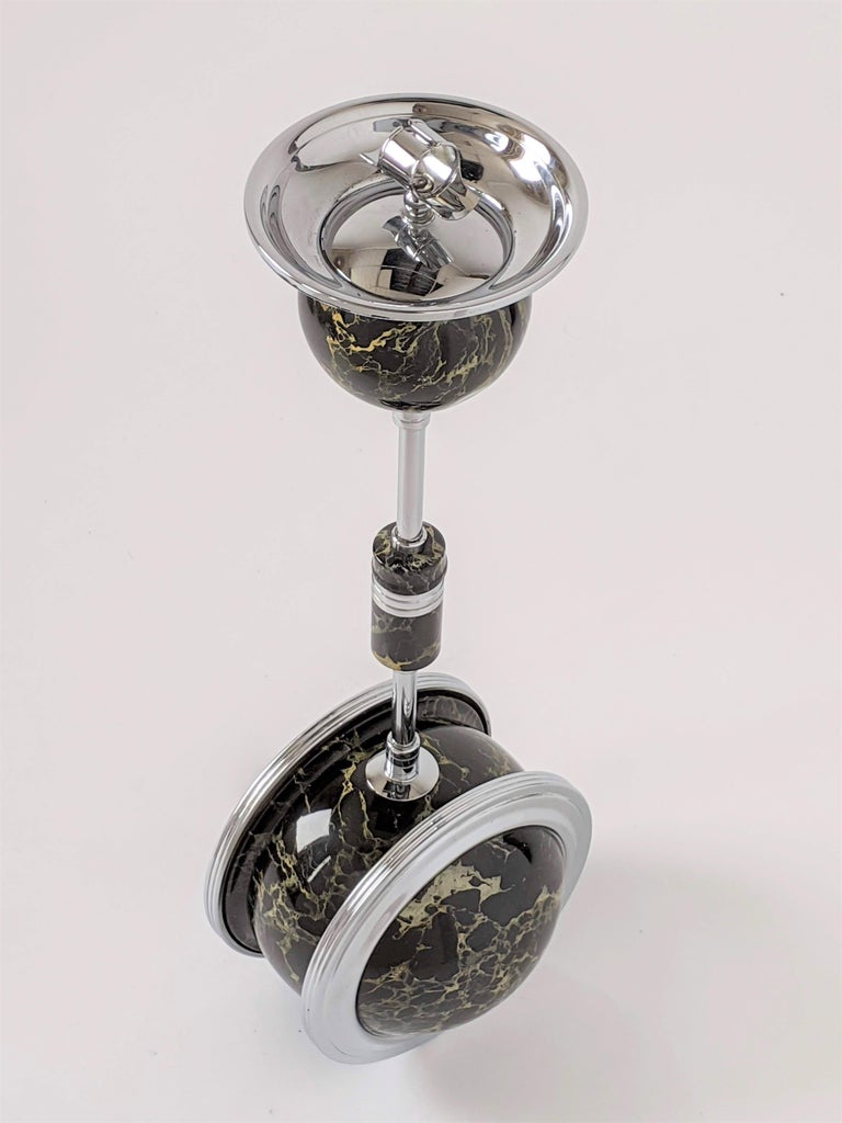 1929 Art Deco Standing/Floor Rolling Cigar Ashtray 'The Belmet Rollodor