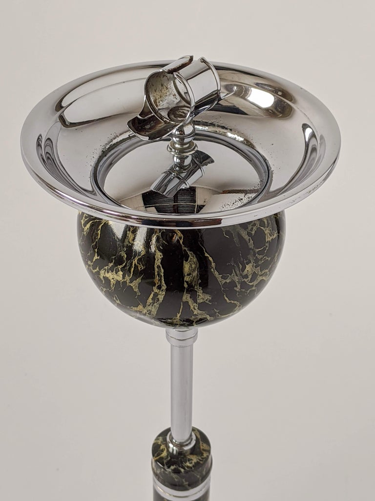 1929 Art Deco Standing/Floor Rolling Cigar Ashtray 'The Belmet Rollodor