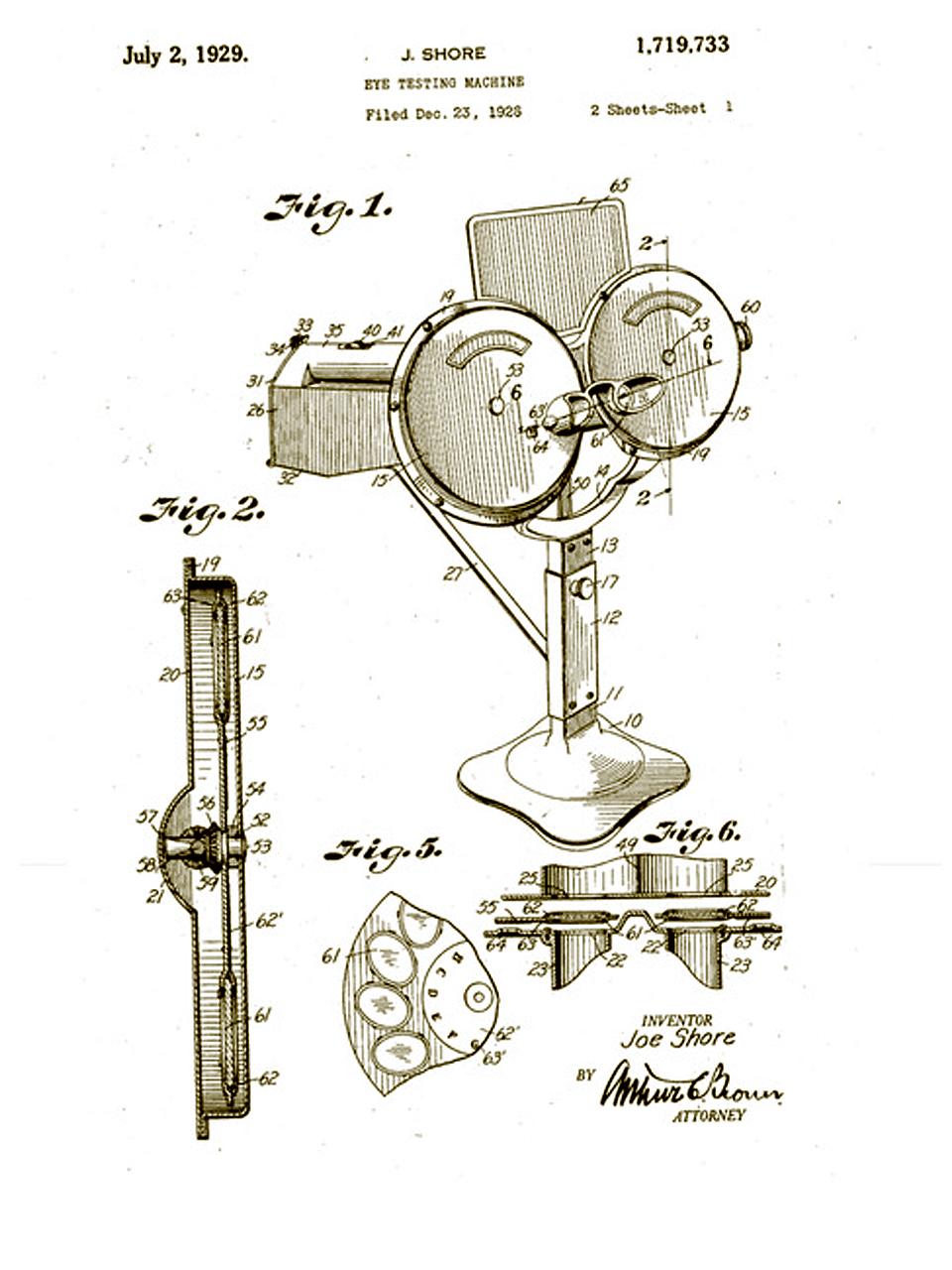 20th Century 1929 Eyeglass Shore Self-Fit Machine