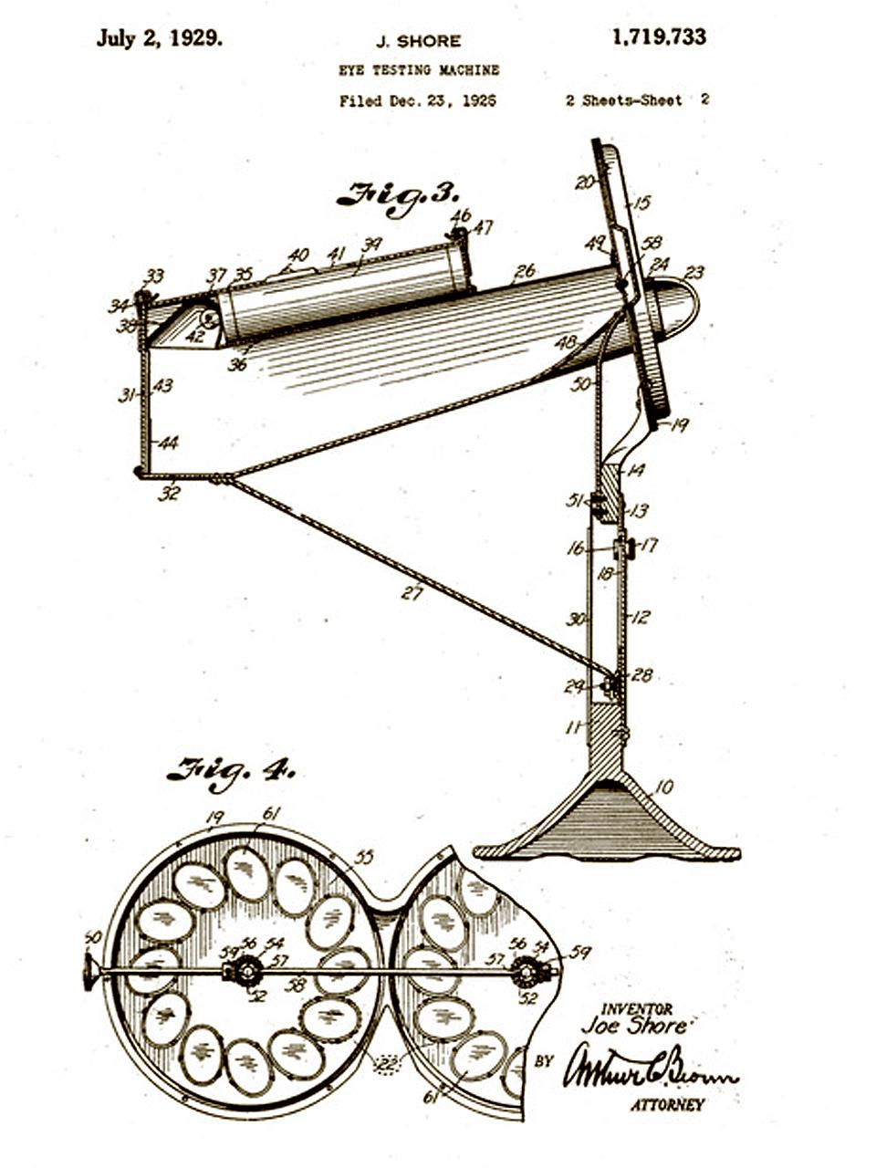 1929 Eyeglass Shore Self-Fit Machine 1