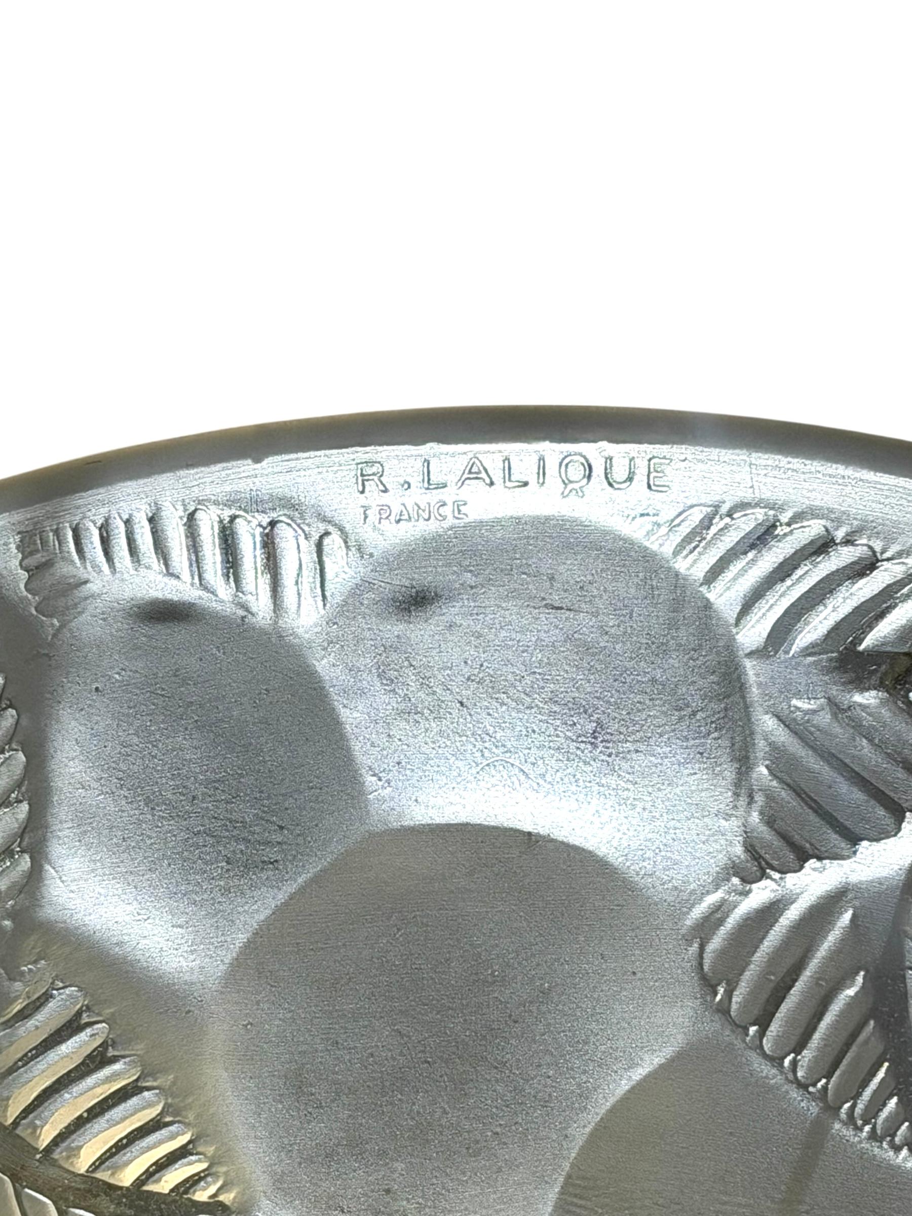 Inizio XX secolo 1929 René Lalique, lampadario da soffitto a sospensione Art Deco, vetro di Losanna in vendita