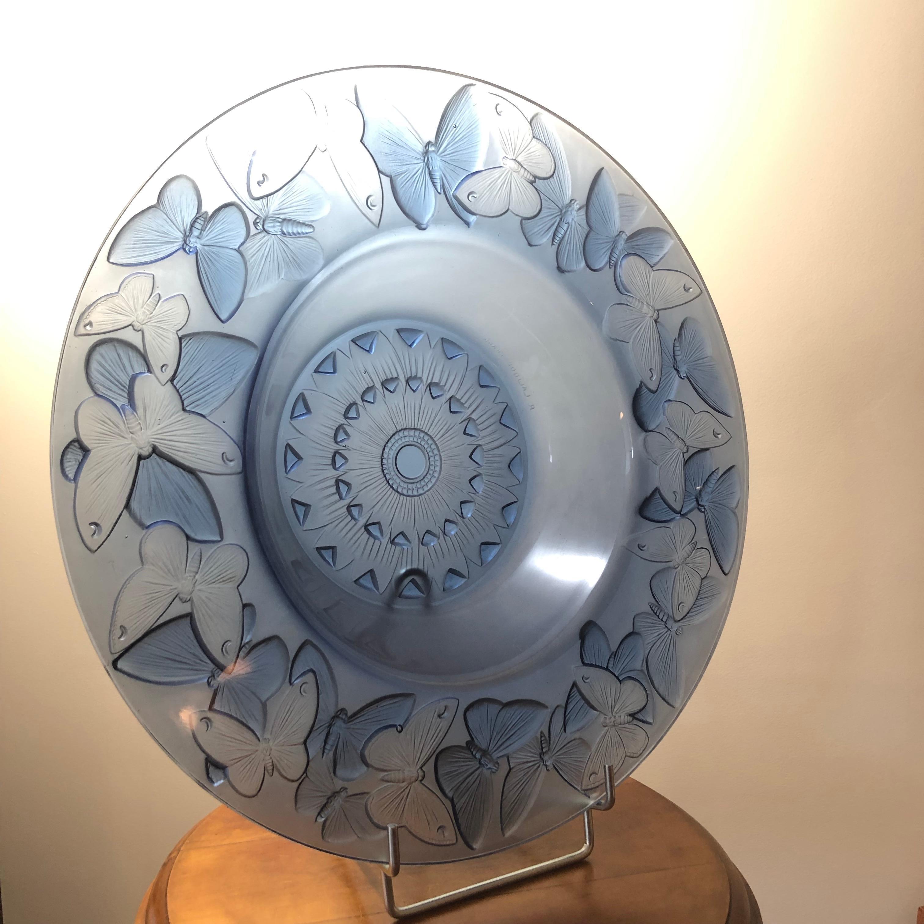 navy blue glass bowl